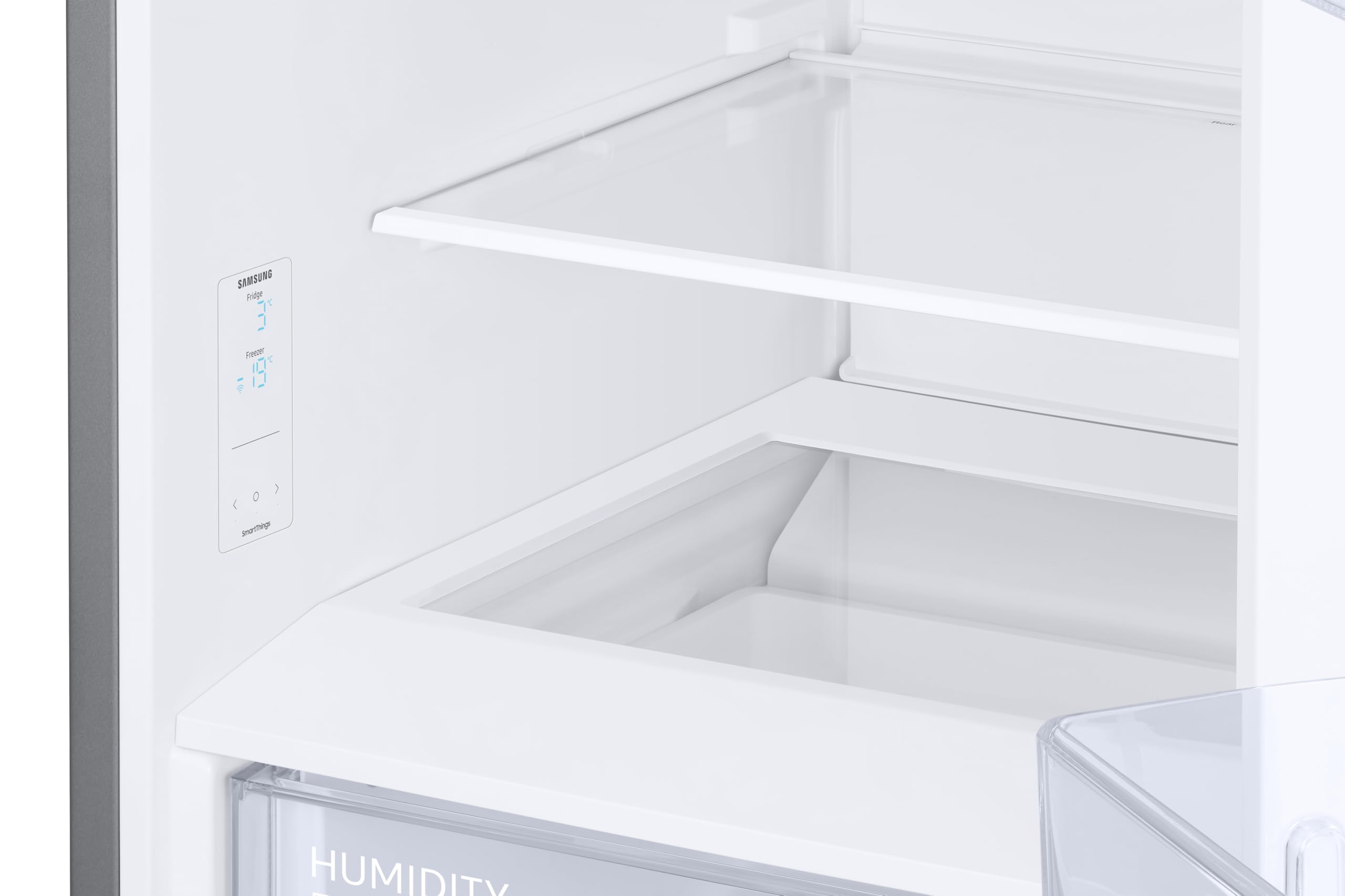 Samsung Frigorífico Combi No Frost 203cm 390L SpaceMax RB38C600CS9/EF | Enfriamiento uniforme, Ahorra hasta un 15% de energía gracias a la IA, Power Cool, Power Freeze, Compresor Digital Inverter