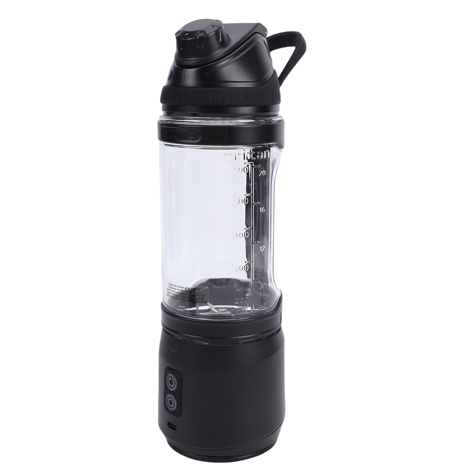 Buachois Frullatore Portatile Ricaricabile USB C, Bicchiere Frullatore 24oz Senza Fili per Frullati Smoothies, Viaggio Palestra Casa Escursionismo (700ml)