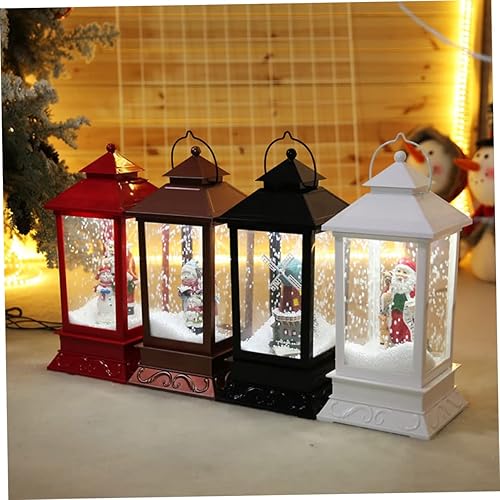 Miniatura 3 de Uonlytech para Decoraciones Lantern LED Lanterns Decorations Snow Lantern Light LED Lantern Music Red Decorate Faroles Decorativos