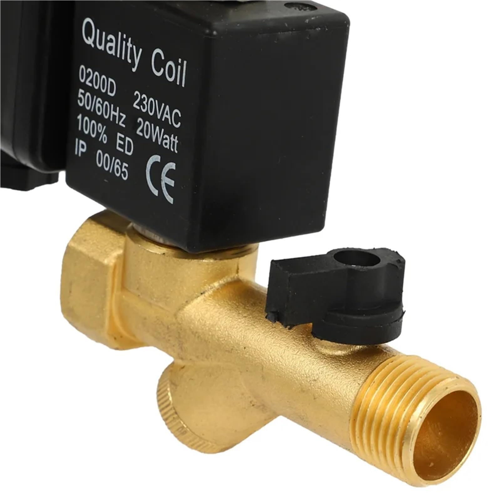 Válvula de drenaje automática for compresor de aire de 2 vías, temporizada electrónicamente, de 1/2 pulgada, CA 220 V, for tanque de gas