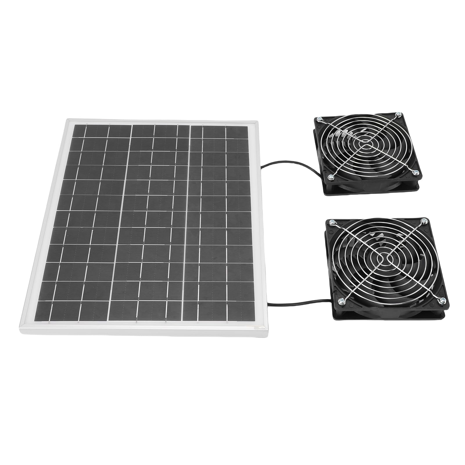 TOPINCN Ventilatore Solare Doppio Ad Alta Efficienza con Design