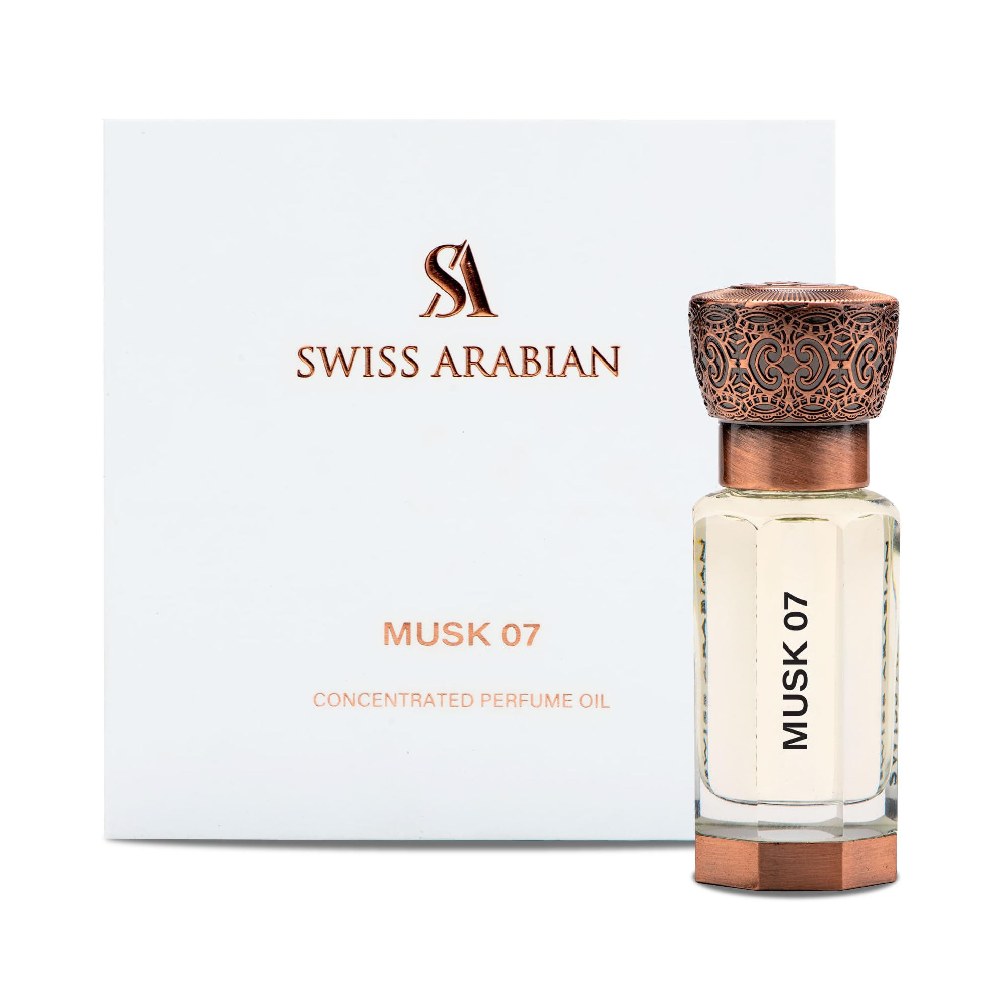 Musk 07 Concentrated Perfume Oil, 12ml, Premium Quality Perfume Oil, Men and Women’s Fragrance, Gourmand Musk Blend Perfumes for Men and Women​ ​