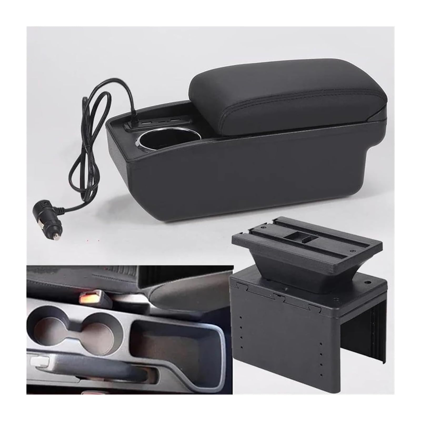 Hckclmbmzw A2 Fast Charging For Hyundai I20 2021 2022 Interior Parts Center Console Car Storage Box Auto Accessories Armrest Car Armrest Center Console(A2 Fast Charging)
