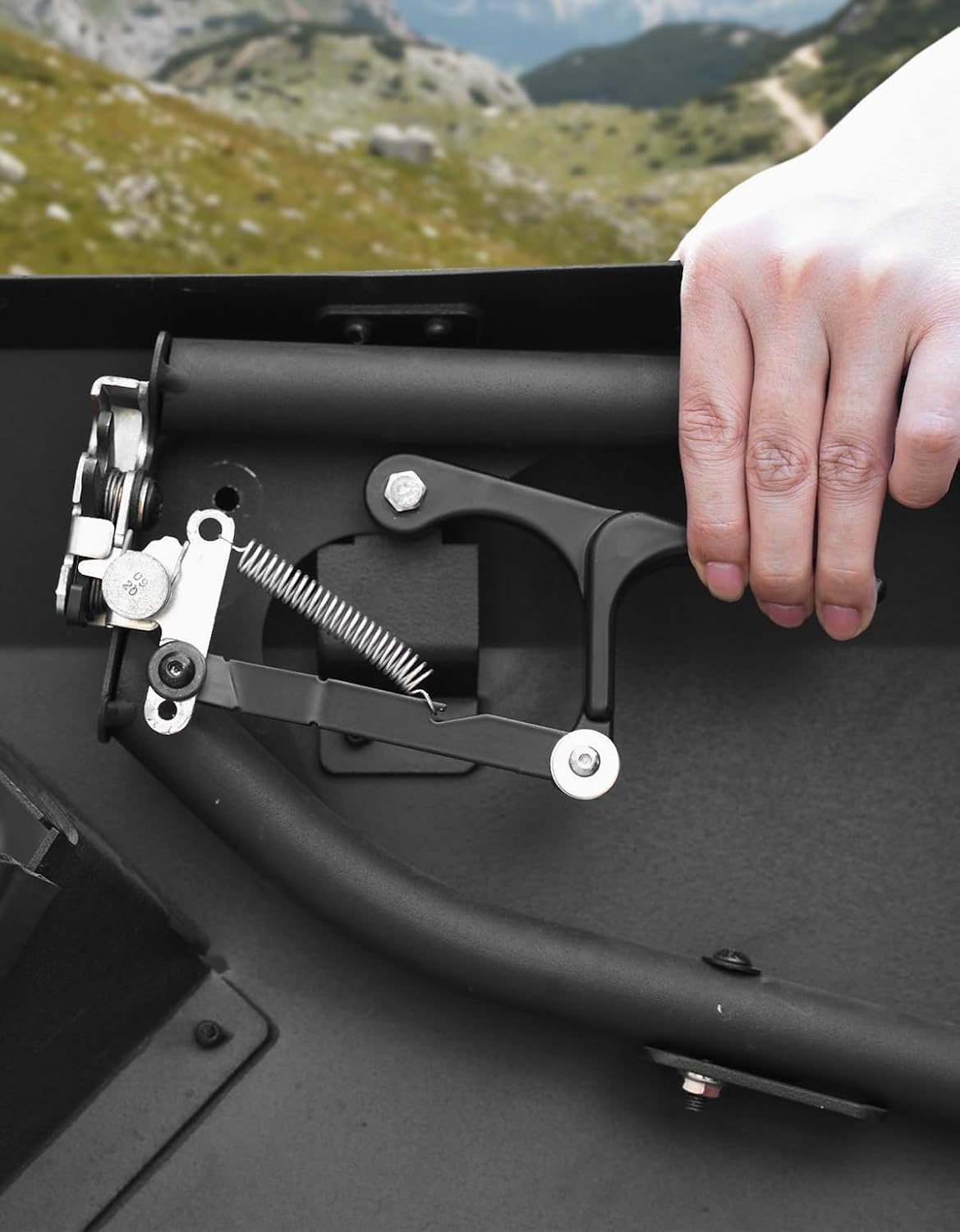 A & UTV PRO X3 Aluminum Door Handles, Black Powder Coating Door Latches for Can-Am Maverick X3 X DS RS Turbo R Max 2&4 Door 2016-2025 Models Accessories
