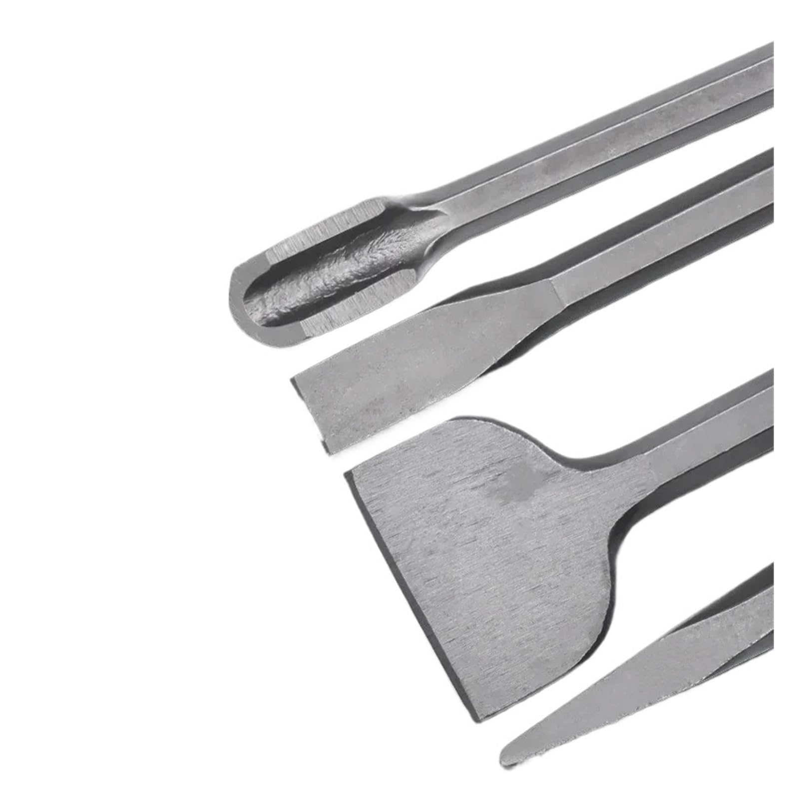 Cincel SDS/Plus de 250 mm con Mango Hexagonal, Martillo eléctrico, Punta Plana, Herramientas de mampostería for hormigón, ladrillo, Pared, Roca(Pointed Chisel)
