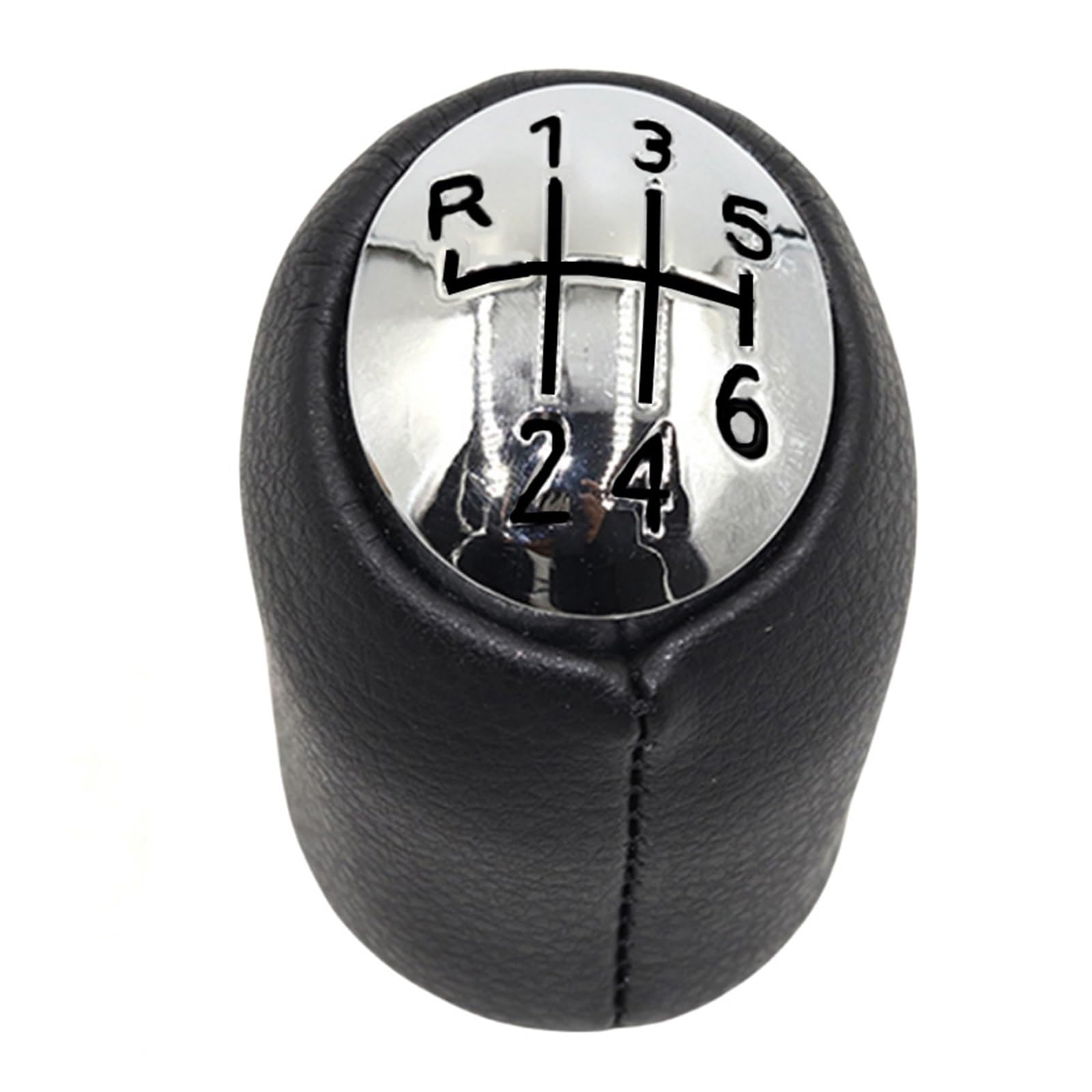 Fpterjz Gear Knob for Avantime 2001 2002 2003 2004 Manual Selector Handle Ball Car Gear Shift Knob(Chrome Black)