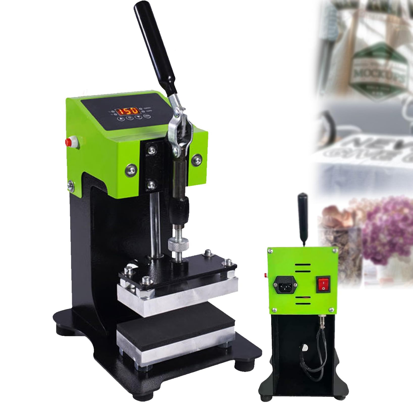 Presse à chaud à colophane compacte machine d estampage manuelle de plantes