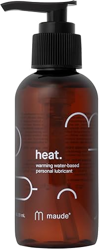 Maude Lubricante a base de agua que calienta el calor, lubricante íntimo para el cuidado personal con sutil sensación de calentamiento, se construye