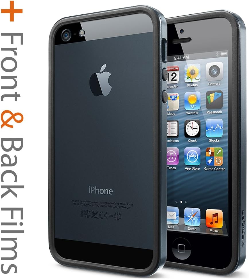 Spigen Neo Hybrid EX Slim Metal iPhone 5S Case for iPhone 5/5S - Metal Slate