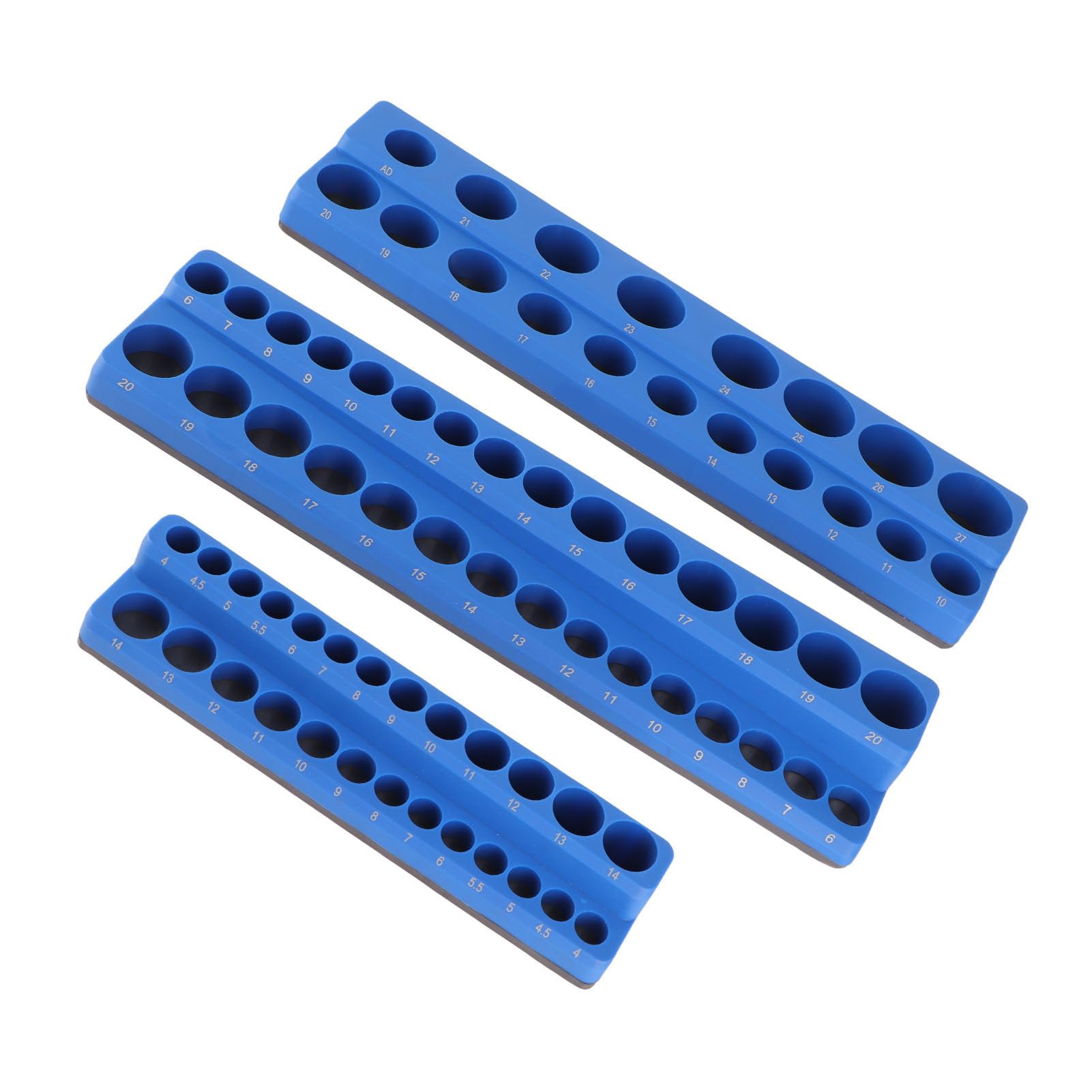 Set di Organizer per Prese Magnetiche 3 Pezzi Potente Portautensili Portatile per Cassette degli Attrezzi Soluzione Facile da Riporre (Metrica 16 cm)