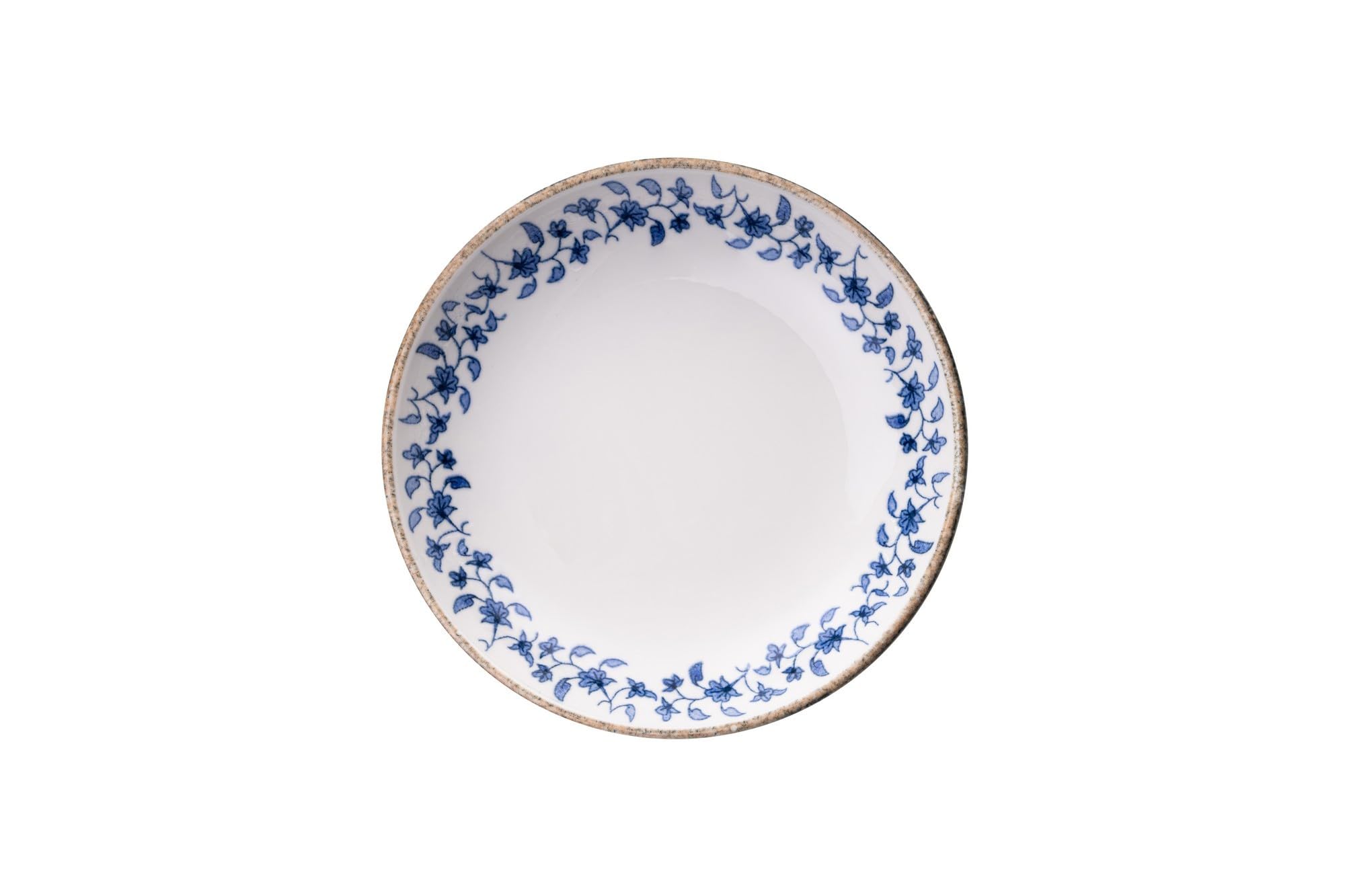 Elegancki 18-częściowy zestaw obiadowy, 100% porcelana, niebieska i biała, w zestawie 6 talerzy serwisowych (25 cm), 6 talerzy (21 cm), 6 miseczek (400 ml), idealny na posiłki i rozrywki