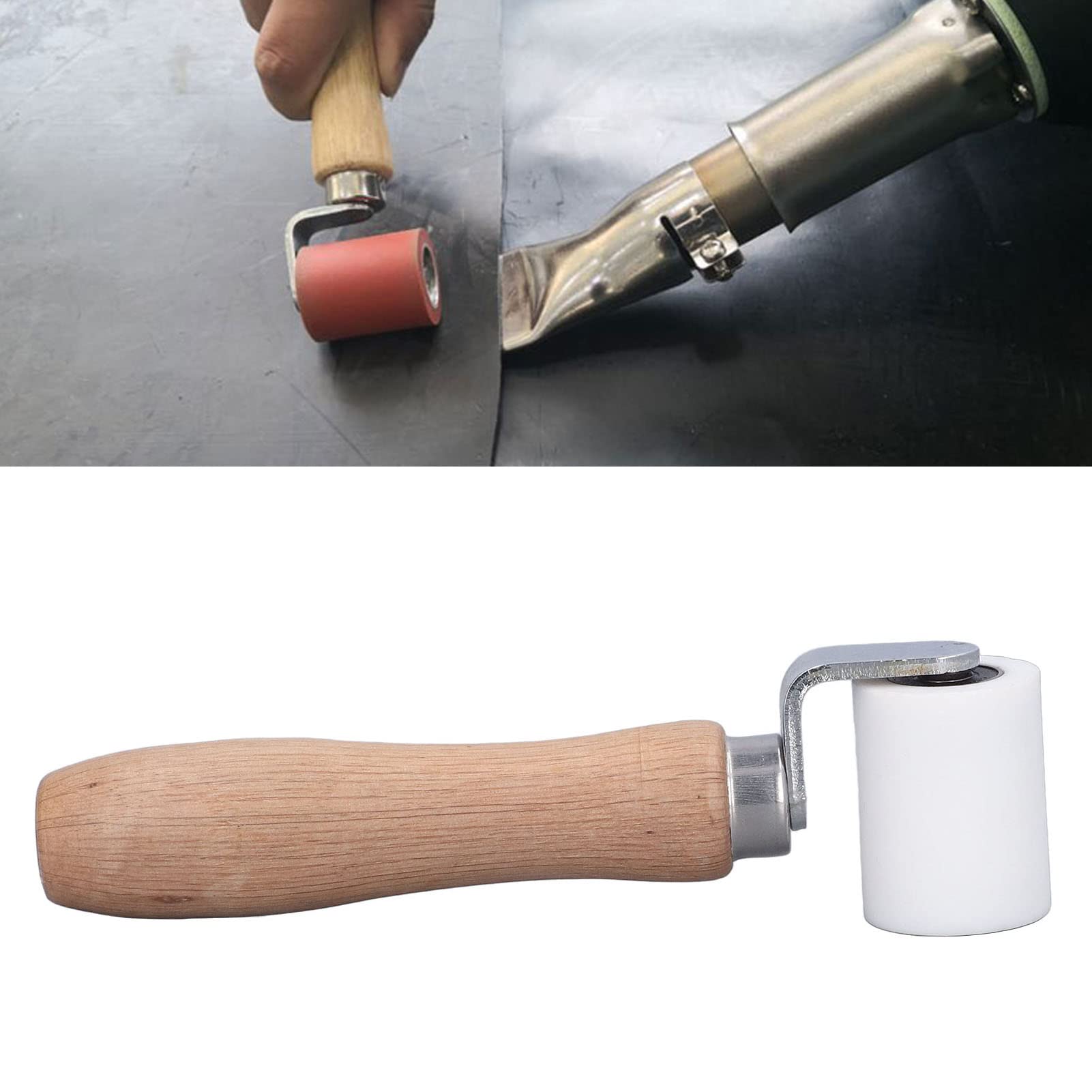 Rodillo de Costura de Silicona de 40 mm/1,6 Pulgadas, Rodillo de presión Manual de Costura Resistente a Altas temperaturas para soldar