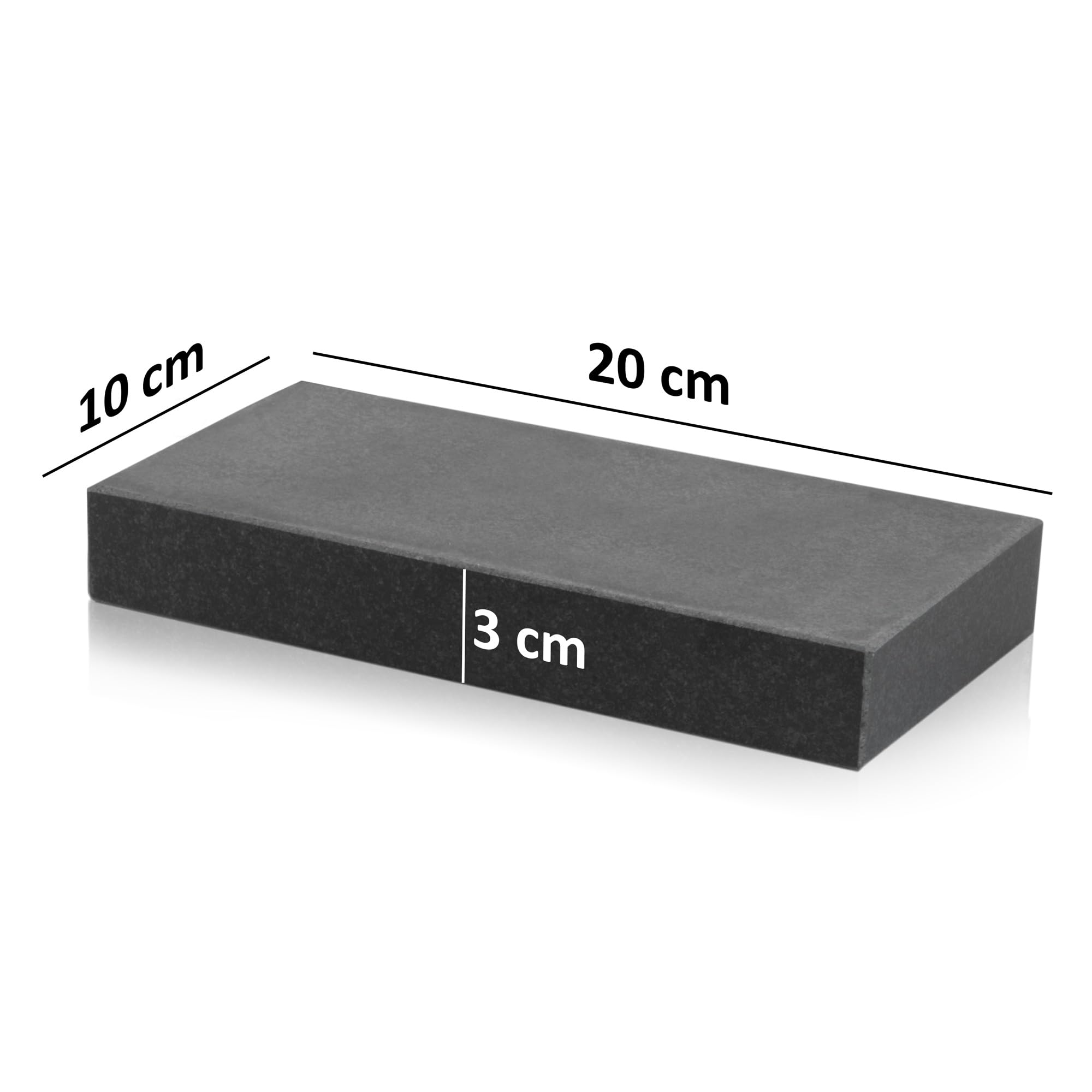 Mahlzeit Lavastein inkl. Edelstahlwanne | 20 x 10 x 3 cm | Heiße Platte, Hot Stone Grill, Lavastein Steak, Steak Platte, Heisser Stein, Grillstein Steak, Stein Grill, Heißer Stein Zum Grillen