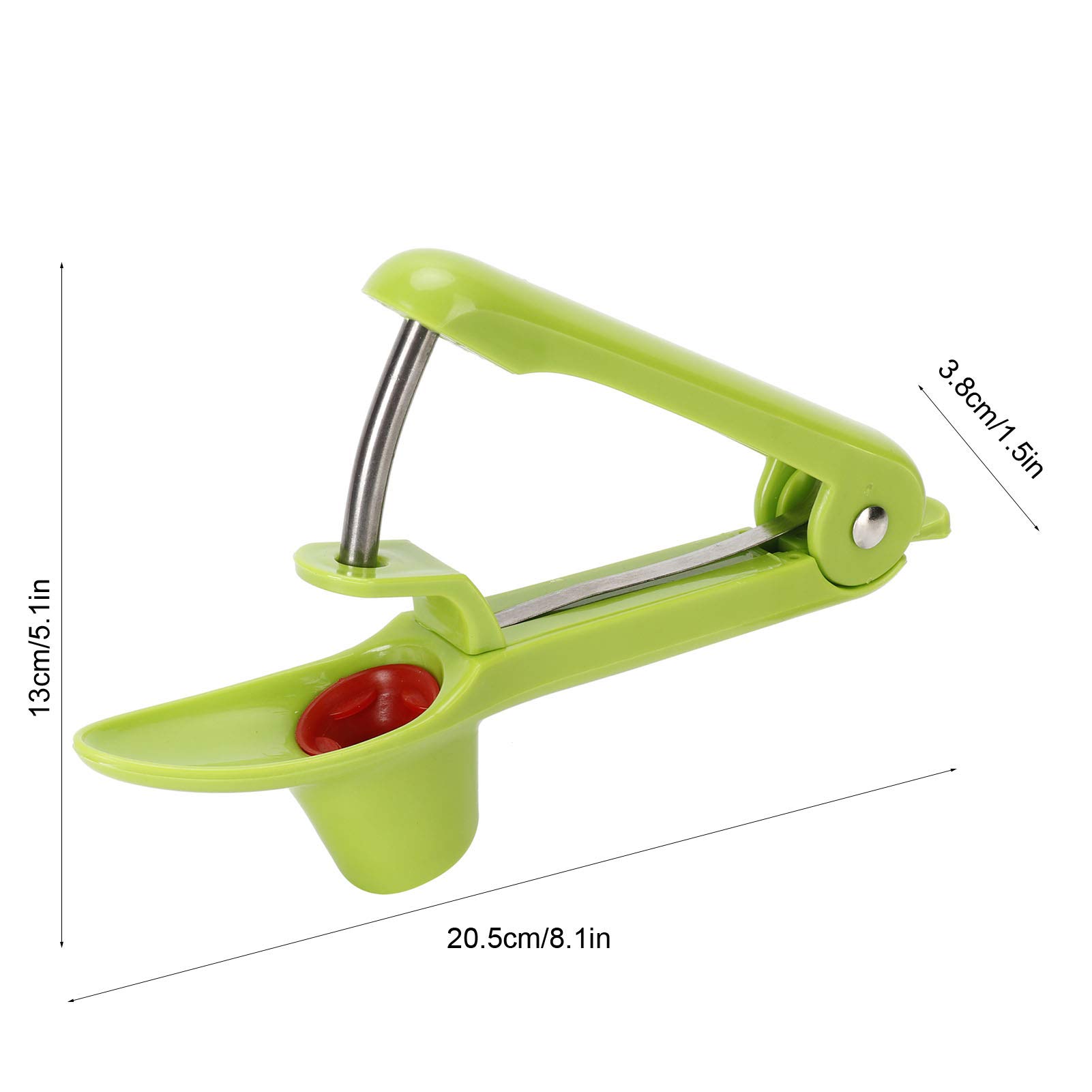 QANYEGN Cherry Pit Remover, Stainless Steel Pit Remover, Pressed Cherry Pincers, for Kitchen Fruit Piing Tool