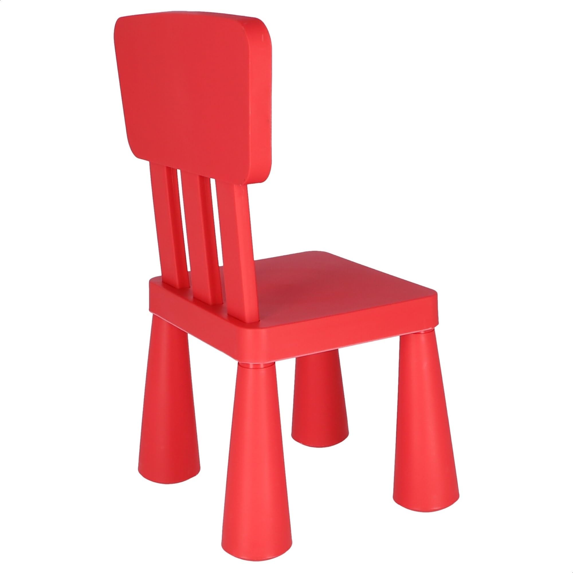 WELL HOME MOBILIARIO & DECORACIÓN Mesita Redonda, 2 Silla Infantil roja, Rojo