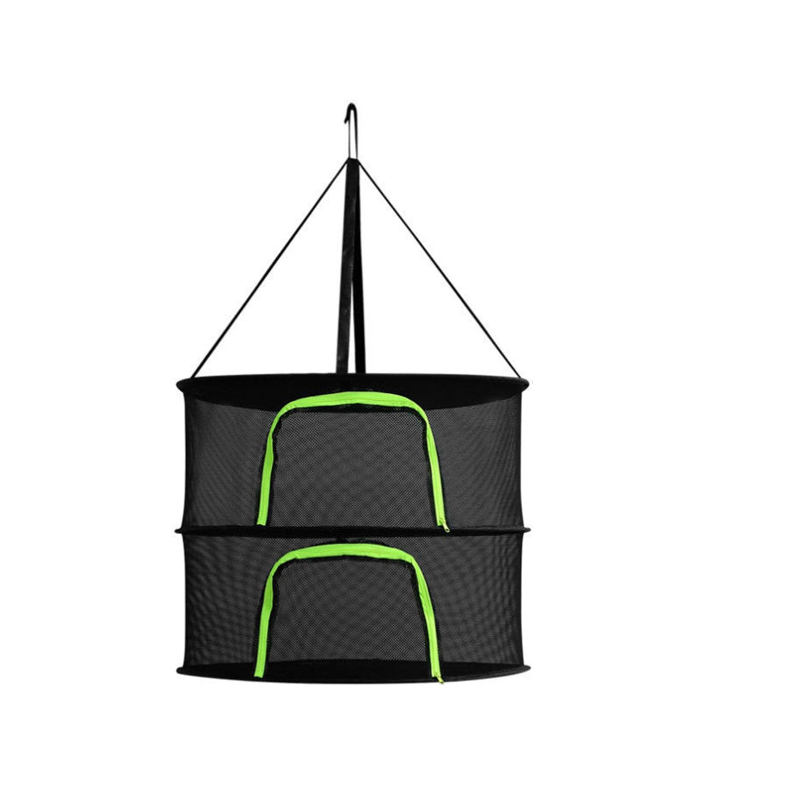 Msioytog Permanent Nylon Fabric Drying Rack Foldable Design for Efficient Ventilation and Space Saving Multipurpose Connectable Dry Net Reinforced Hooks Space-Saving Design Home Garden