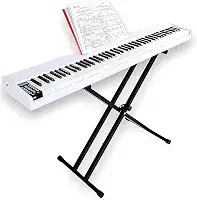 Piano De Madeira Digital Branco WP-140 Waver Com 88 Teclas