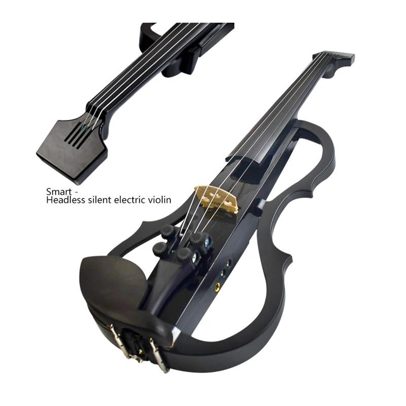 Violino Set Violino Elettrico In Fibra Di Carbonio Strumenti A 4/4 Corde Violino Acustico Elettrico