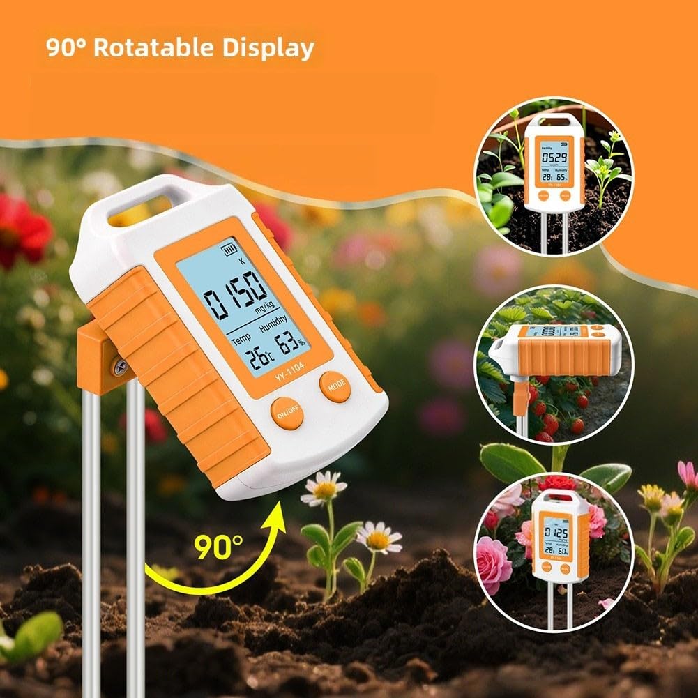 Détecteur d'Humidité et NPK pour Jardinage pour intérieur Extérieur