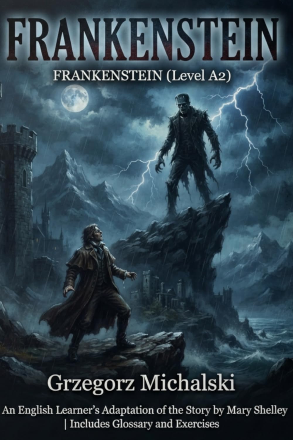 Frankenstein (Level A2): An English Learner's Adaptation of the Story by Mary Shelley | Includes Glossary and Exercises