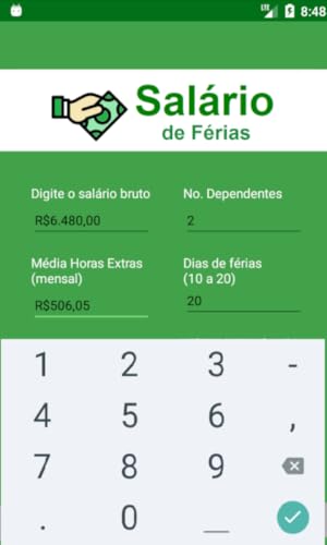 Cálculo de Férias - Salário