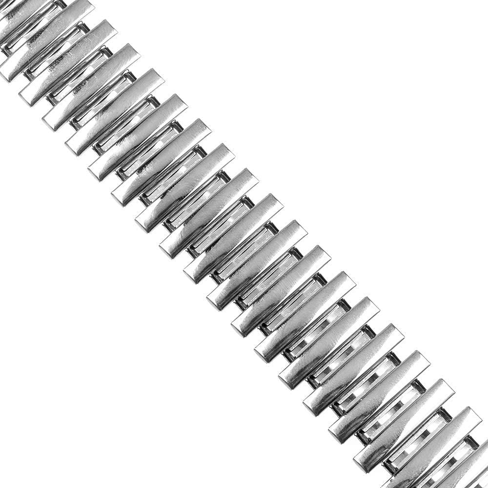 Cinturino per Orologio Cinturino Elastico in Acciaio Inossidabile 16mm 18mm 20mm 22mm 24mm Cinturino di Ricambio Cinturino per Cinturino Universale Bracciale in Argento