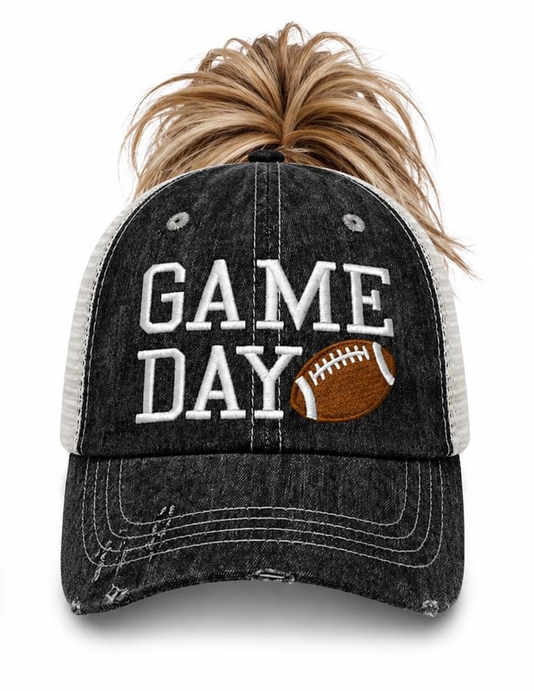 Gorra femenina Cocomo Soul para día de partido gris oscuro