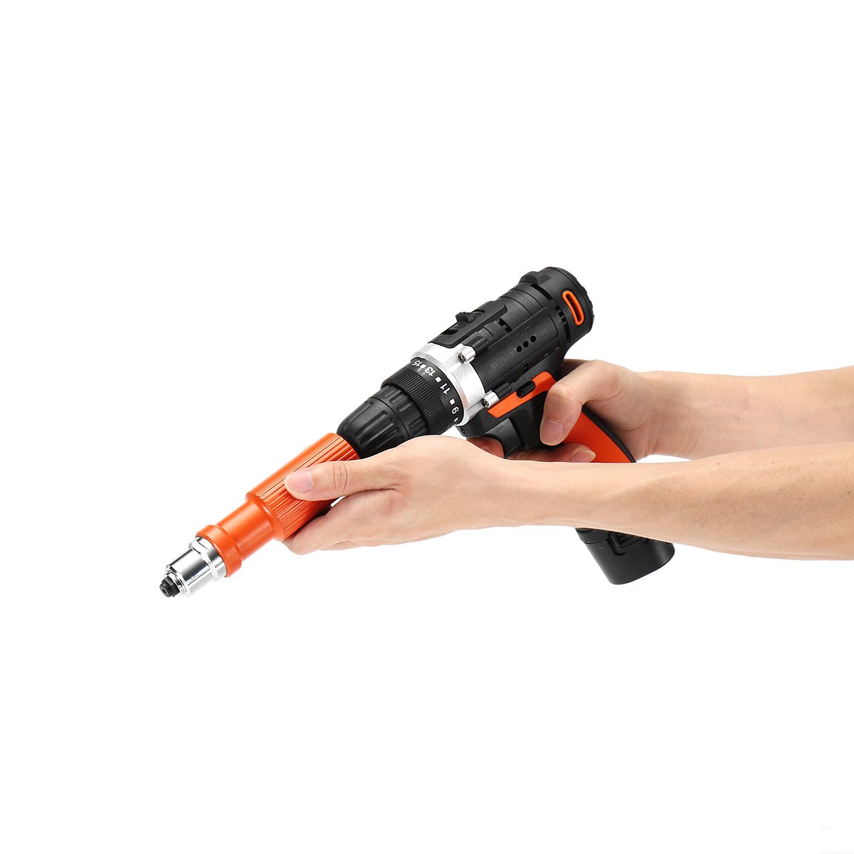 EsportsMJJ Elektryczna nakrętka do nitów bez kabli adapter do wiertarek elektrycznych