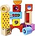 Eichhorn Klangbausteine 12 bunte Holzbausteine die Geräusche machen, für Kinder und Babys ab 12 Monaten, Holzspielzeug 100002240 Meerkleurig Single