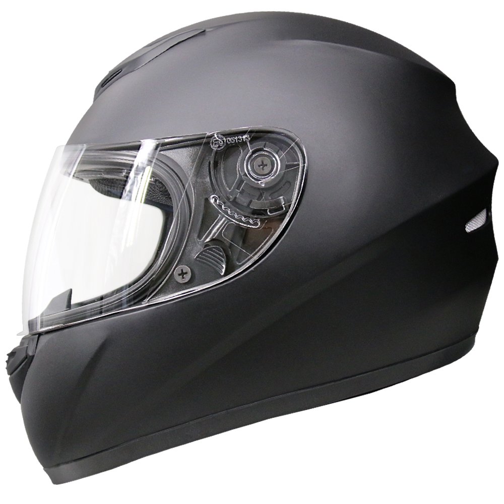Leopard Leo 819 Full Face Motorbike Helmet Matt Black L