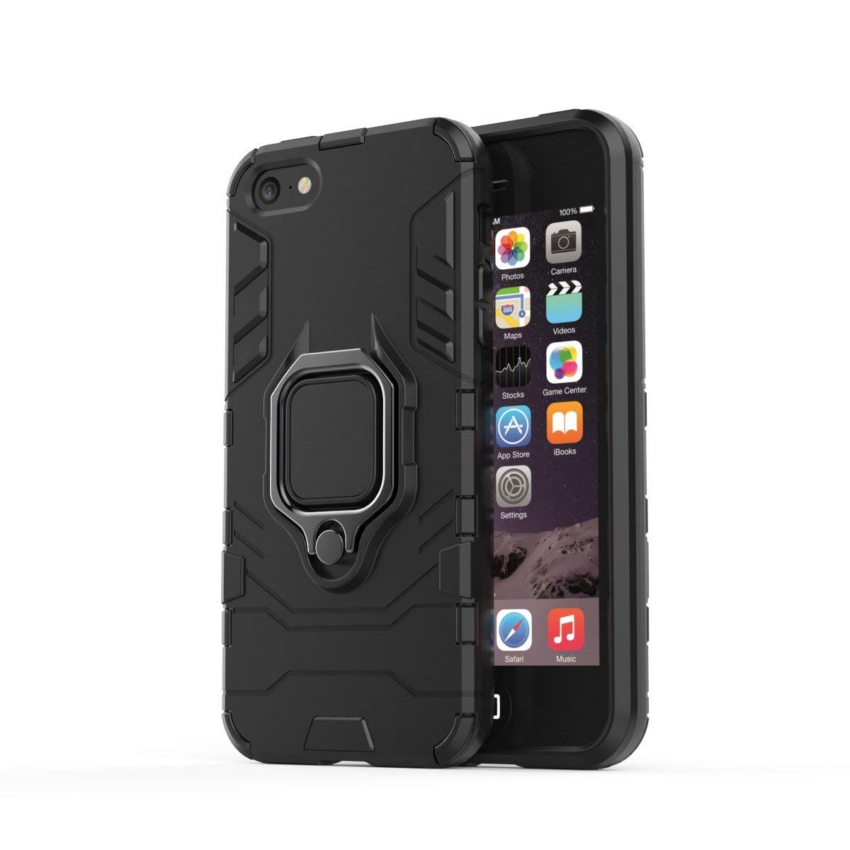 GoldFox Hard Armor Kickstand Back Cover for Apple iPhone 5/5S/5C/SE - Black (B07Z8761LY) Amazon Price History, Amazon Price Tracker