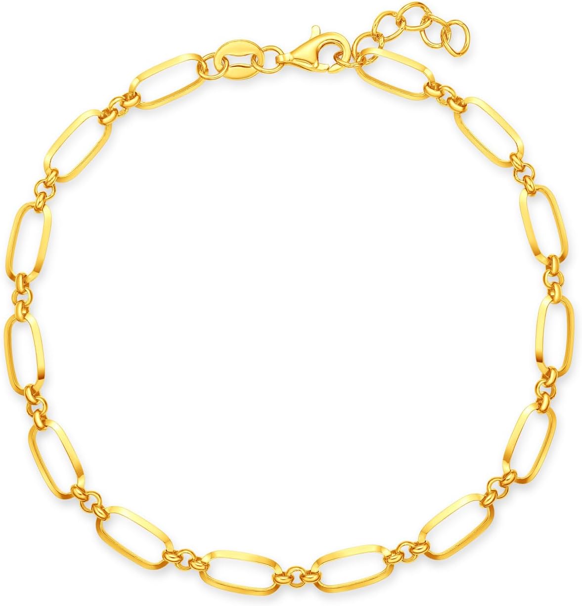 CHOW TAI FOOK999 24K Pure Gold Figaro Chain Bracelet