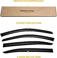 Vista 179 de Visera de ventana para Chevy Silverado 1500/GMC Sierra 1500/Avalanche/Suburban Crew Cab 2007-2013, protectores de lluvia, deflector de ventilación