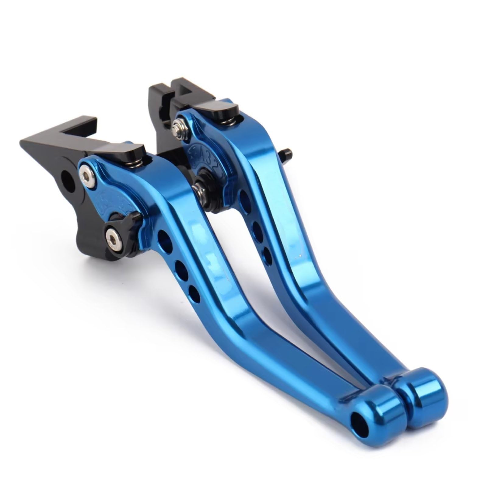 Naojino Brake Clutch Levers Compatible with for Ninja for ZX4RR Krt Editon 2023-2024 for ZX4R Adjustable CNC Motorcycle 6-Speed Adjustment Clutch Brake Lever(Blue)