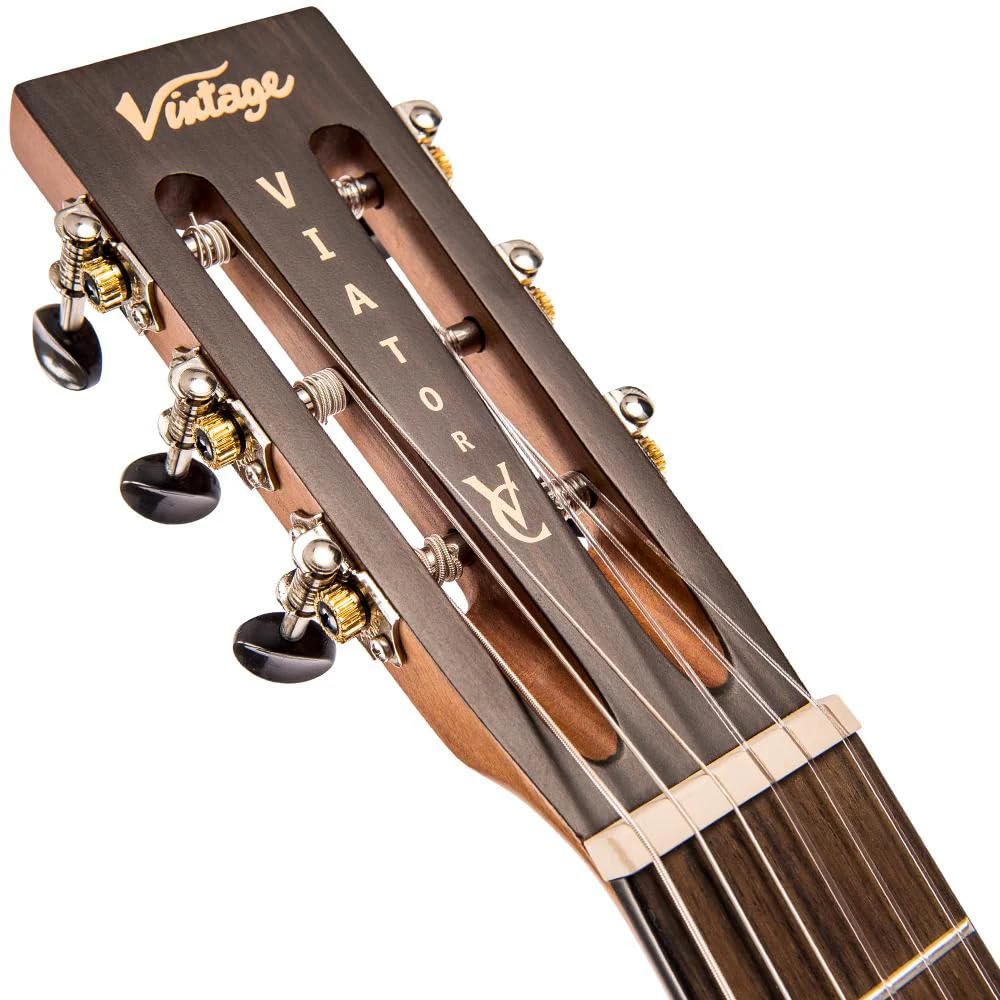 Vintage 'Viator' Paul Brett Acoustic Travar Gitarre ~ Nylon gespannt ~ natürlich