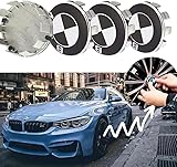 [1 4 Stück Nabendeckel für BMW 68mm Radnabendeckel Felgendeckel Felgenkappen Nabenkappen Wheel Caps Radnabenabdeckung (Schwarz)