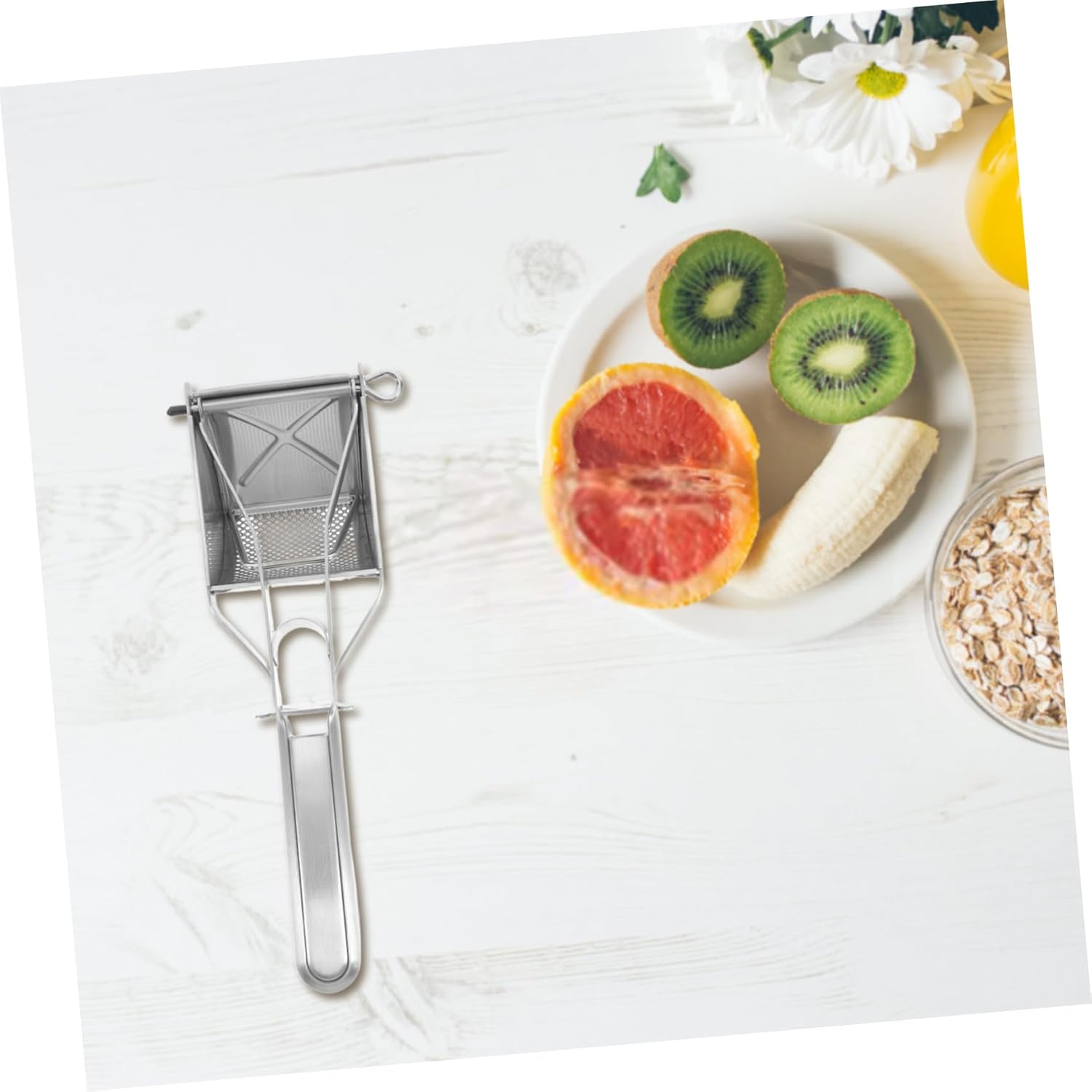 MAGICLULU Stainless Steel Potato and Masher Manual Kitchen Tool for Smooth Potatoes and Food and Versatile Food Smasher for Vegetables and Fruits