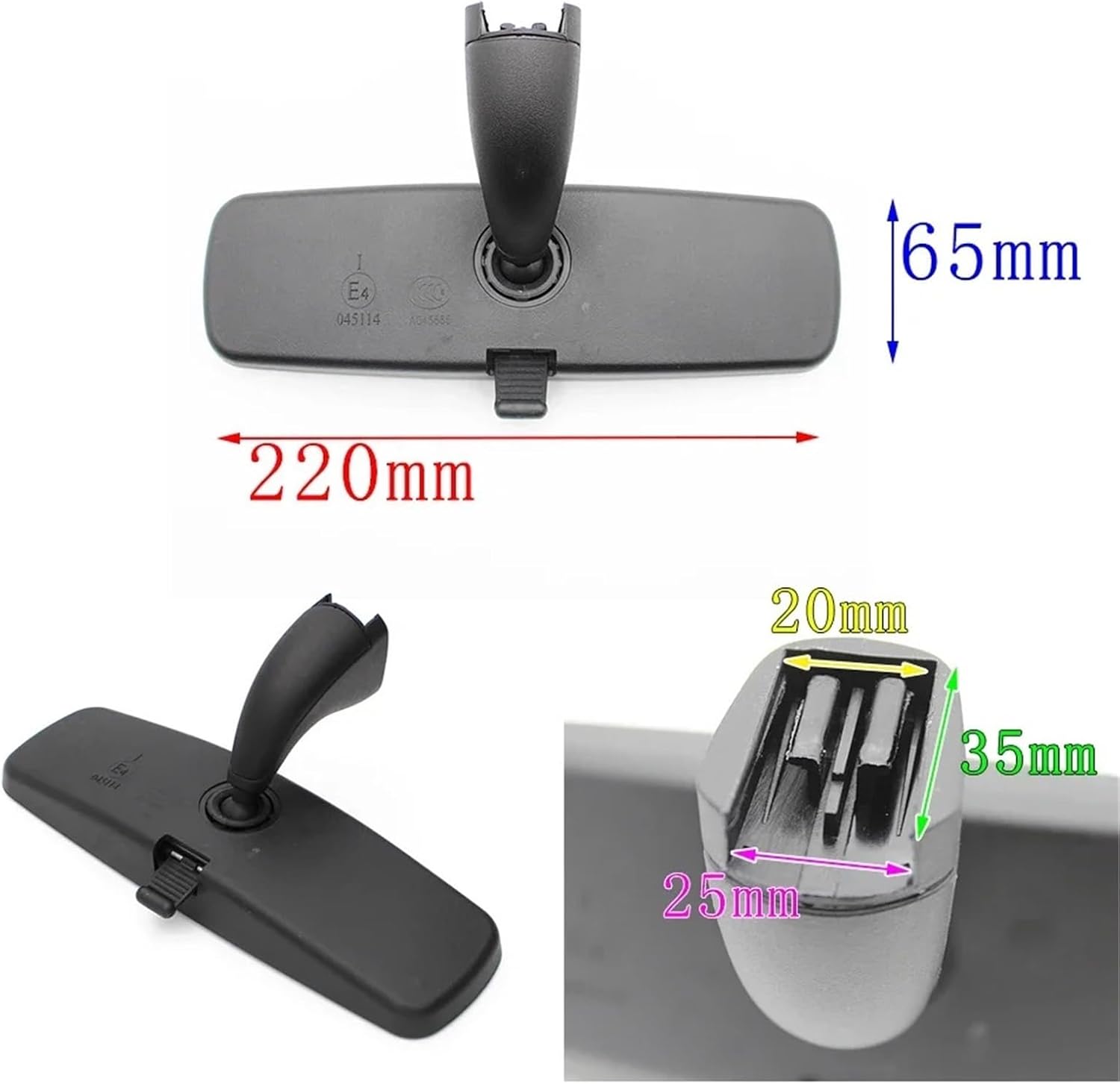 Car Interior Rear View Mirror for Peugeot 307 Car Inner Rearview Mirror Interior Mirror Mirror Rear View