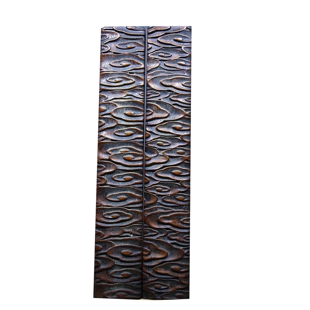 Alte tibetische Rosenholz Wolke Muster Briefbeschwerer Ornament Dekoration