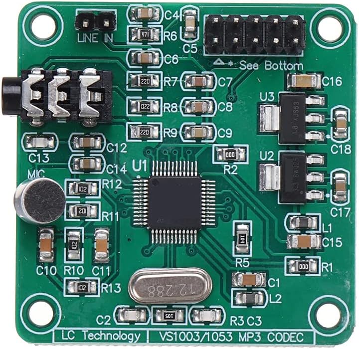 DollaTek VS1053 MP3 Module Development Board w/On-Board Recording Function SPI Interface OGG Encoding Recording Control Signal Filter For Arduino UNO R3