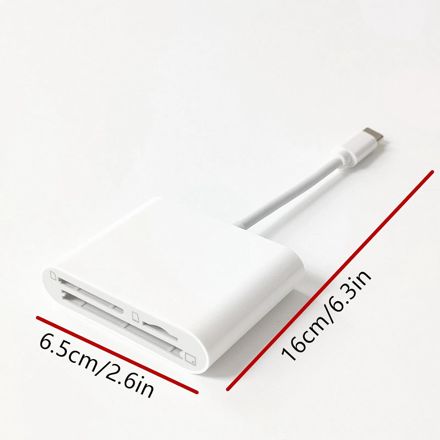 3 in 1 Memory Card Reader Type-C to SD Micro SD CF Slots Support Up to 64GB No Driver Required for Phones Laptops image 2