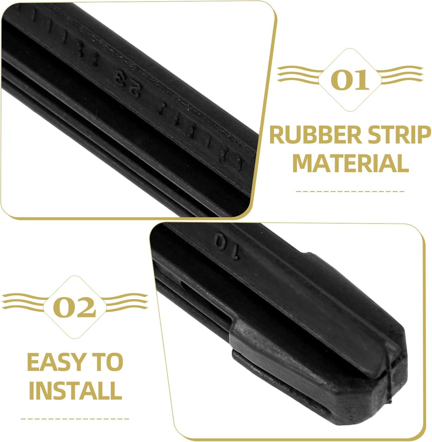 2pcs Windshield Wiper Refill Blades Wiper Inserts Compatible Car Models and Coverage