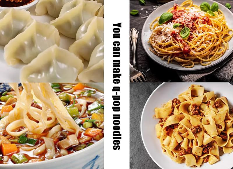 Pasta Noodle Machine Electric Noodle Maker Machine Commercial Household Stainless Steel Noodle Press Machine image 5