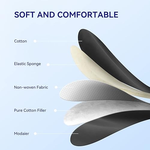 Miniatura 8 de Mavogel Máscara de sueño mejorada para hombres y mujeres, máscara de ojos de algodón de lujo con correa ajustable, bloqueo de luz, máscara de dormir