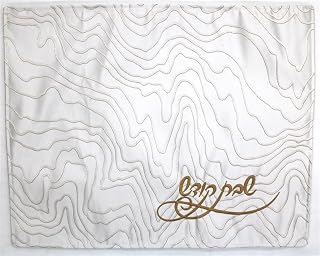 Majestic Giftware Jacquard Challah Cover for Shabbat Bread - CC1347 | 21 x 18 inch Gold Ripple Design Jewish challah cover | Perfect Shabbat Challah Cover for Celebrating Jewish Sabbath and Holidays