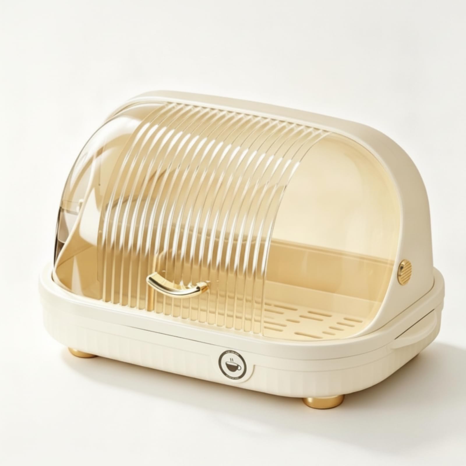 Portaoggetti per Neonatale Portabottiglie Scolaposate Organizer Asciuga Contenitore con Coperchio Trasparente con Ventilazione E Base Stabile in, Size to 2