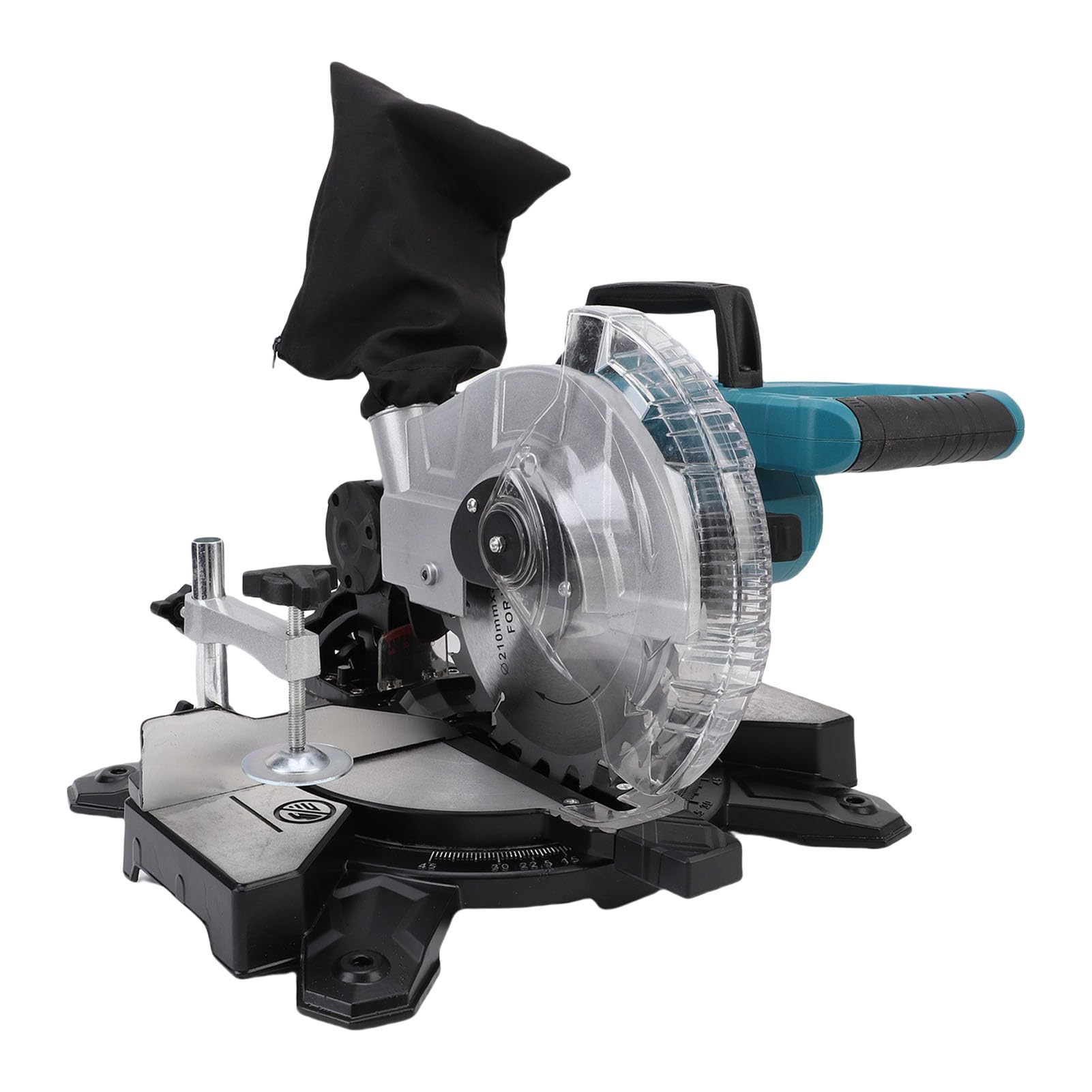 Cocoarm Troncatrice Elettrica Troncatrice a Batteria con Motore Brushless Lama da 8 Pollici 24T 3600 Giri/min Design Scorrevole con Smusso da 0 a 45 Gradi per Falegnami della Lavorazione del Legno