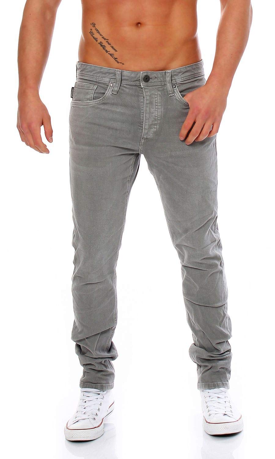 Jack and Jones Men's JJORGLENN Original At 980 NOOS Skinny Jeans, Grey (Moon Mist), W36/L34