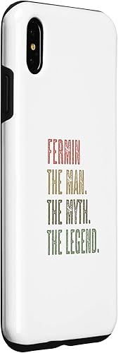 Vista 15 de iPhone X/XS FERMIN the Man the Myth the LEGEND FUNNY - Men Boys Name Case