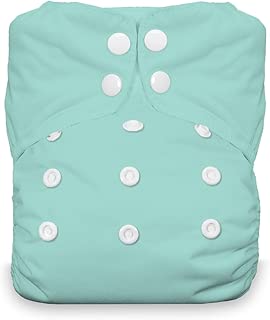 Thirsties One Size All In One Cloth Diaper, Snap Closure, Aqua - coolthings.us